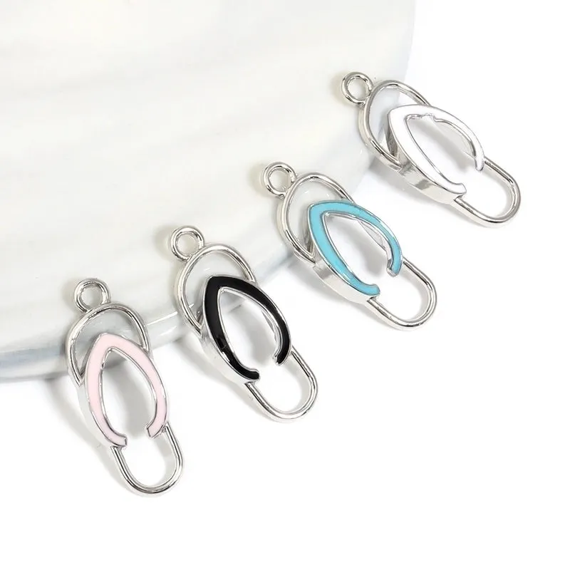 1 Piece Alloy Slippers Pendant