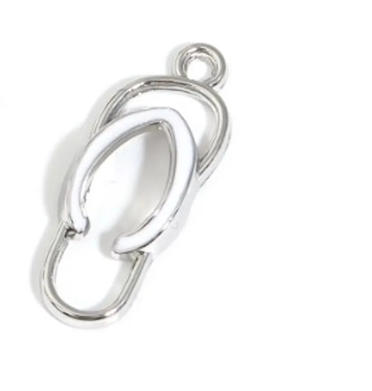 1 Piece Alloy Slippers Pendant