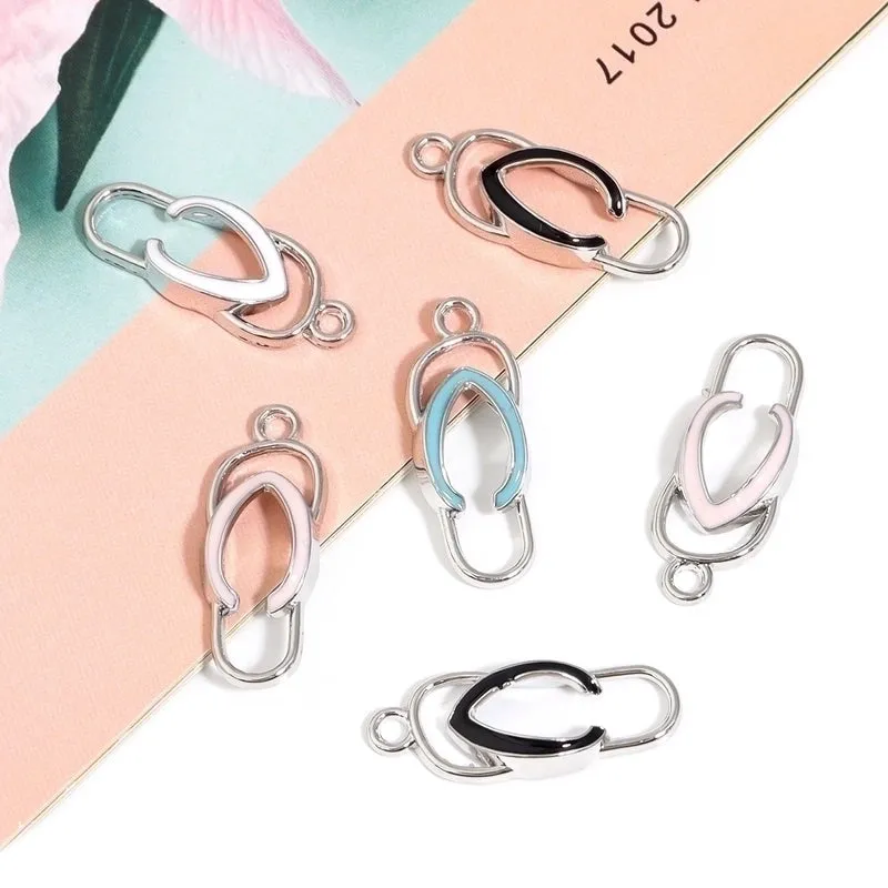 1 Piece Alloy Slippers Pendant