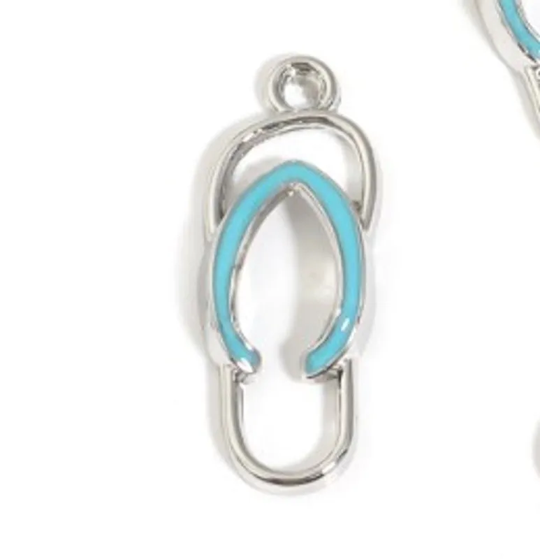 1 Piece Alloy Slippers Pendant