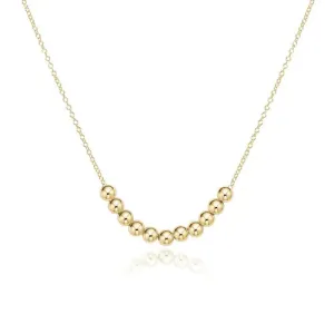 16" Necklace Gold - Classic Beaded Bliss