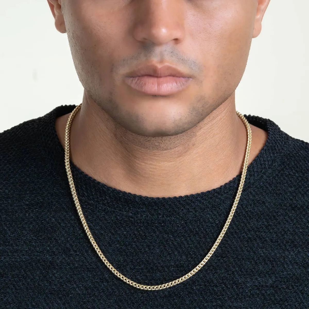 2mm-7mm Franco Chain - Hollow Yellow Gold