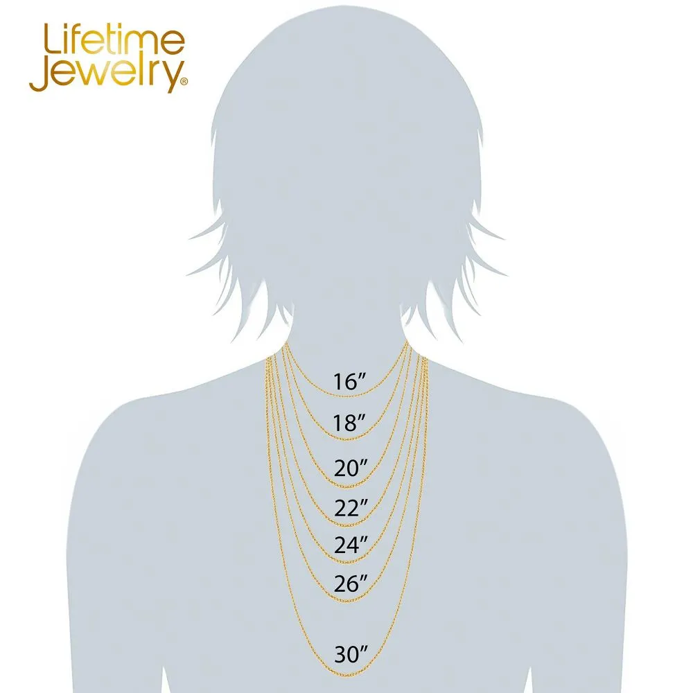 2mm Rope Chain Necklace (Rhodium)