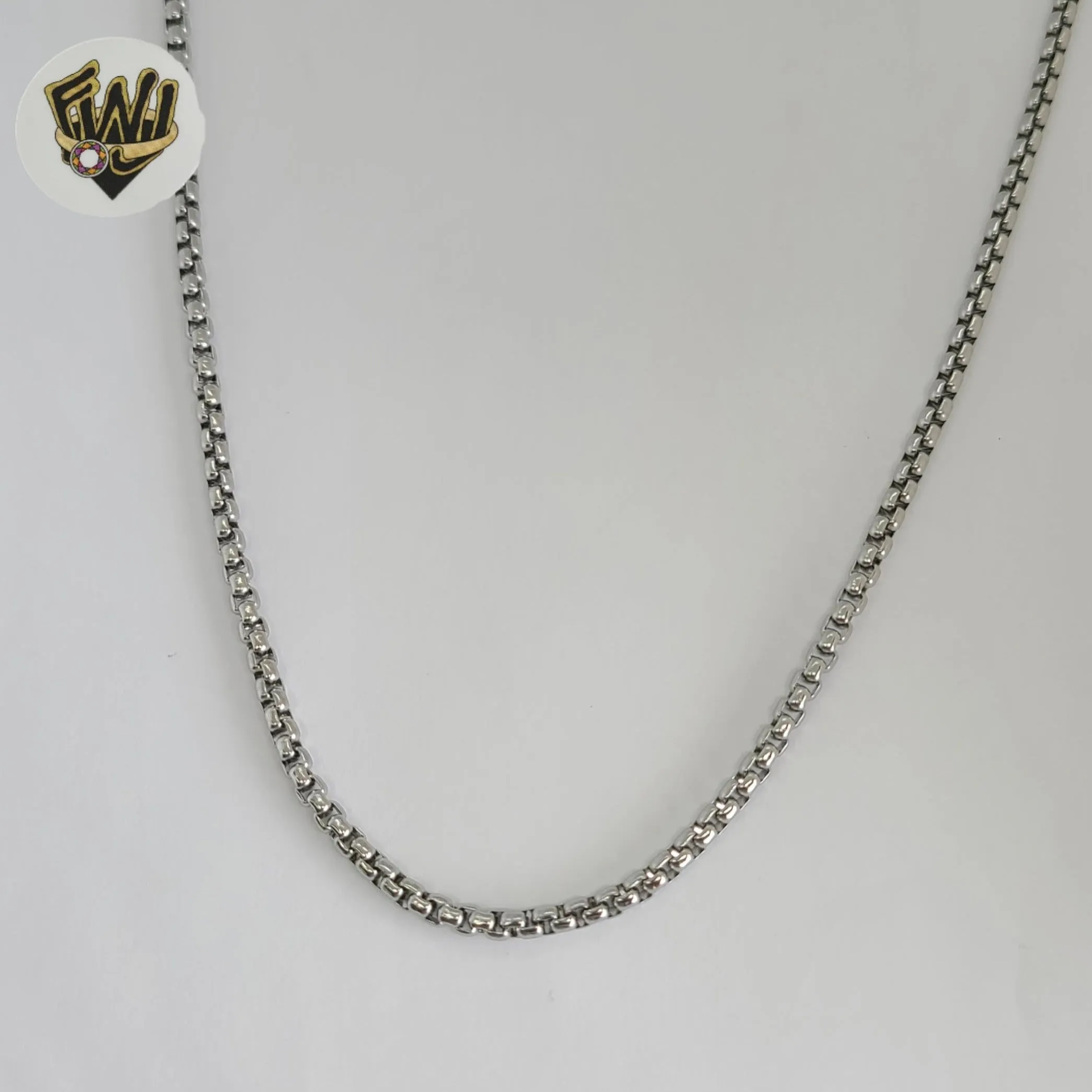 (4-3190) Stainless Steel - 3.5mm Alternative Box Link Chain.