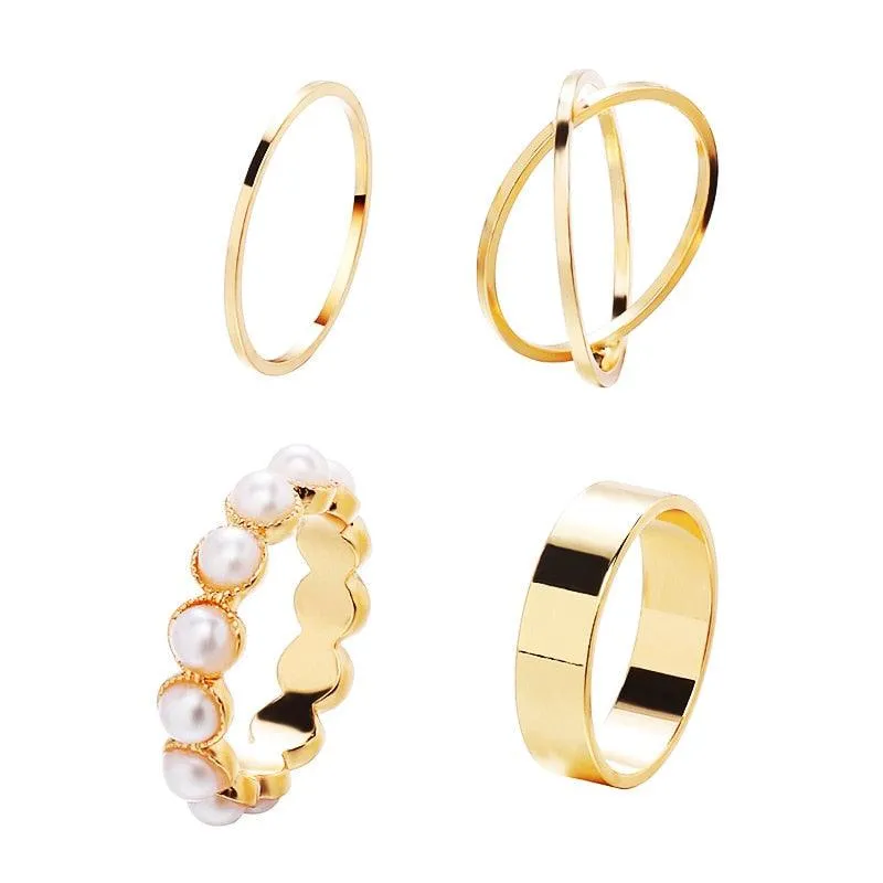 Chain Thin Ring Sets