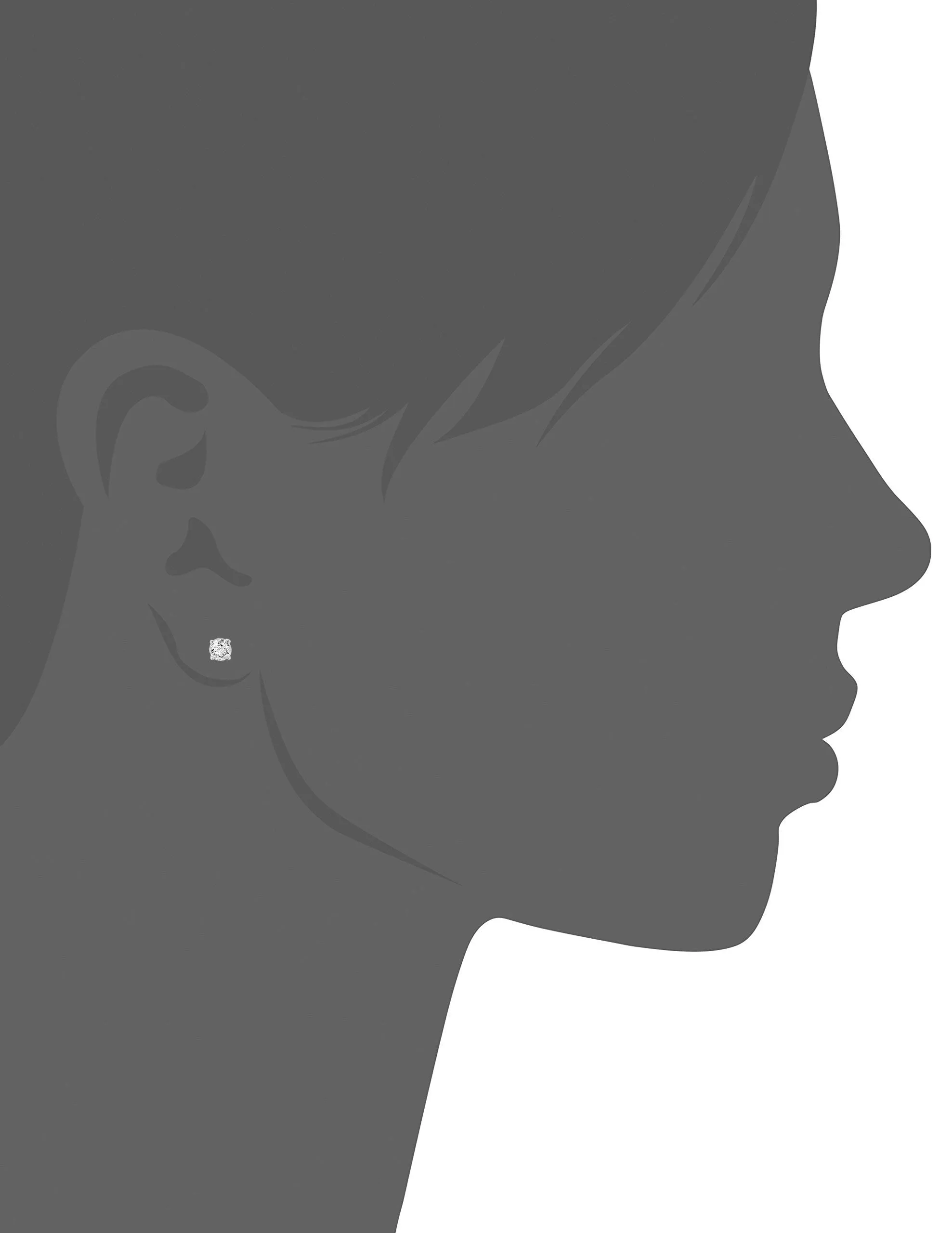 Diamond Stud Earrings in 14K Gold