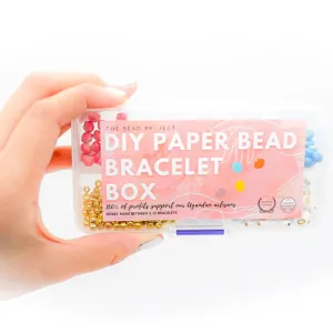 DIY Paper Bead Bracelet Set