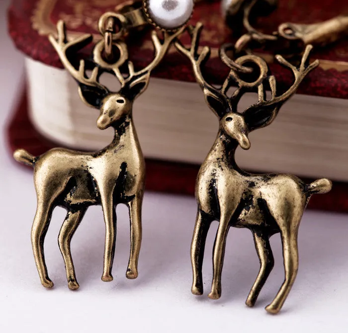 Fashion accessories vintage inlaying simulated-pearl Women personalized earrings