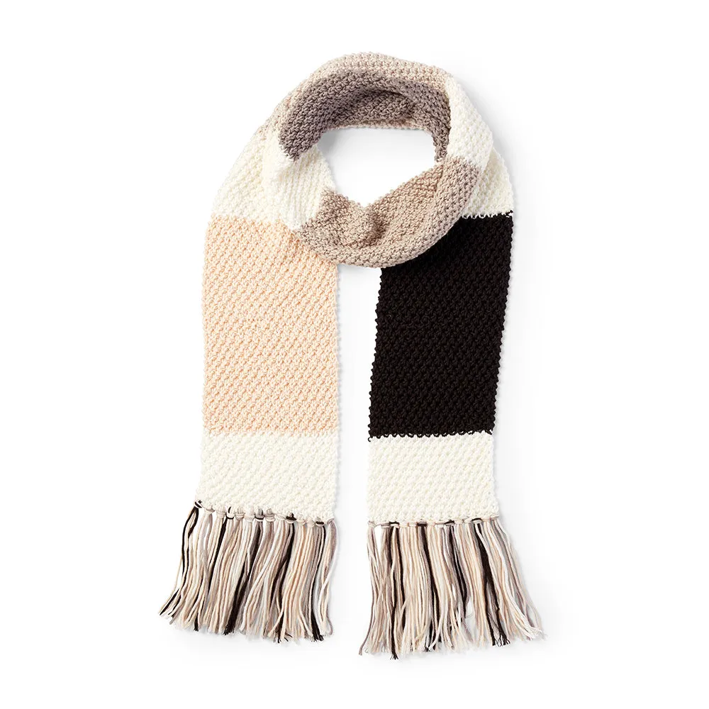 Free Knit Colour Swatch Scarf Pattern