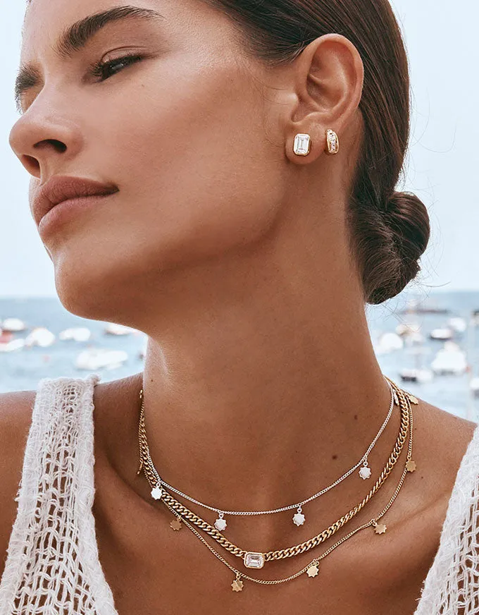 Gold Sunshine Charm Necklace