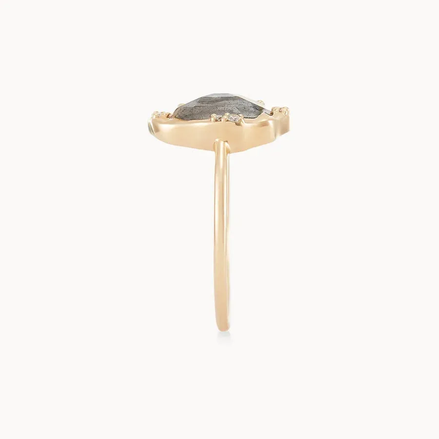 Labradorite Mood Ring (14K Gold)