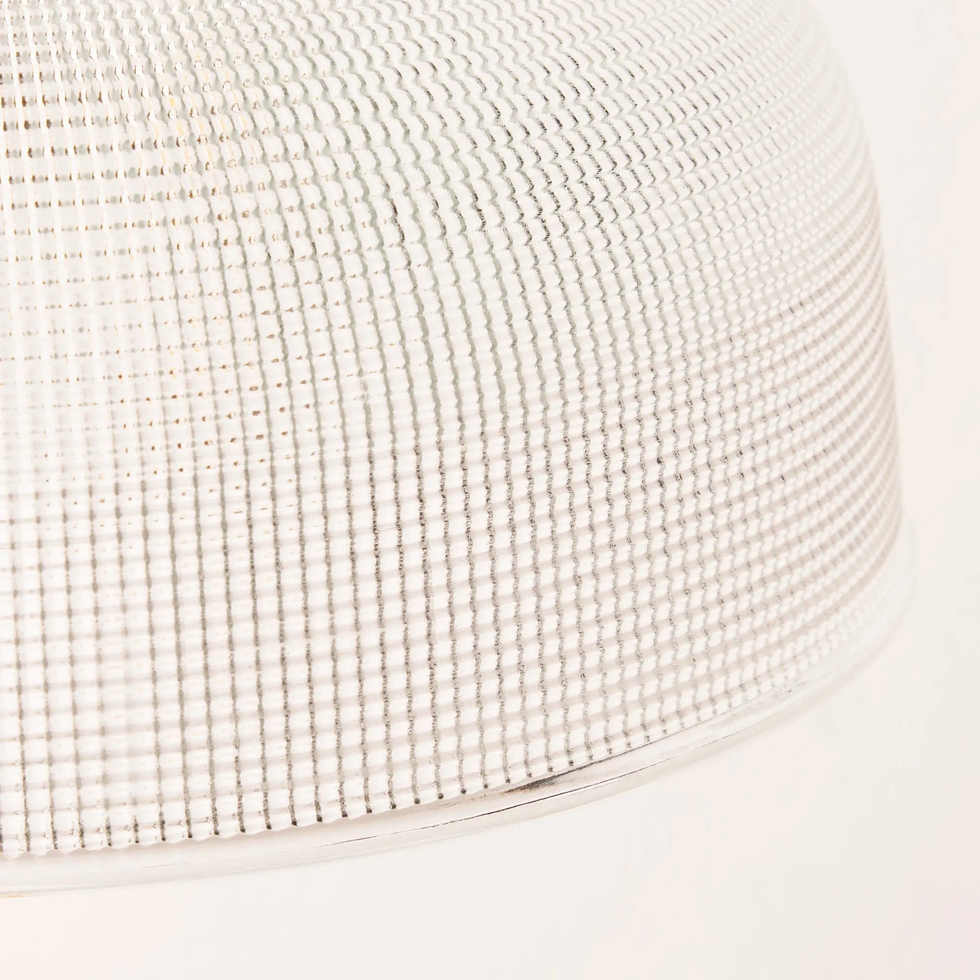 Larger Plexus shade in waffle glass