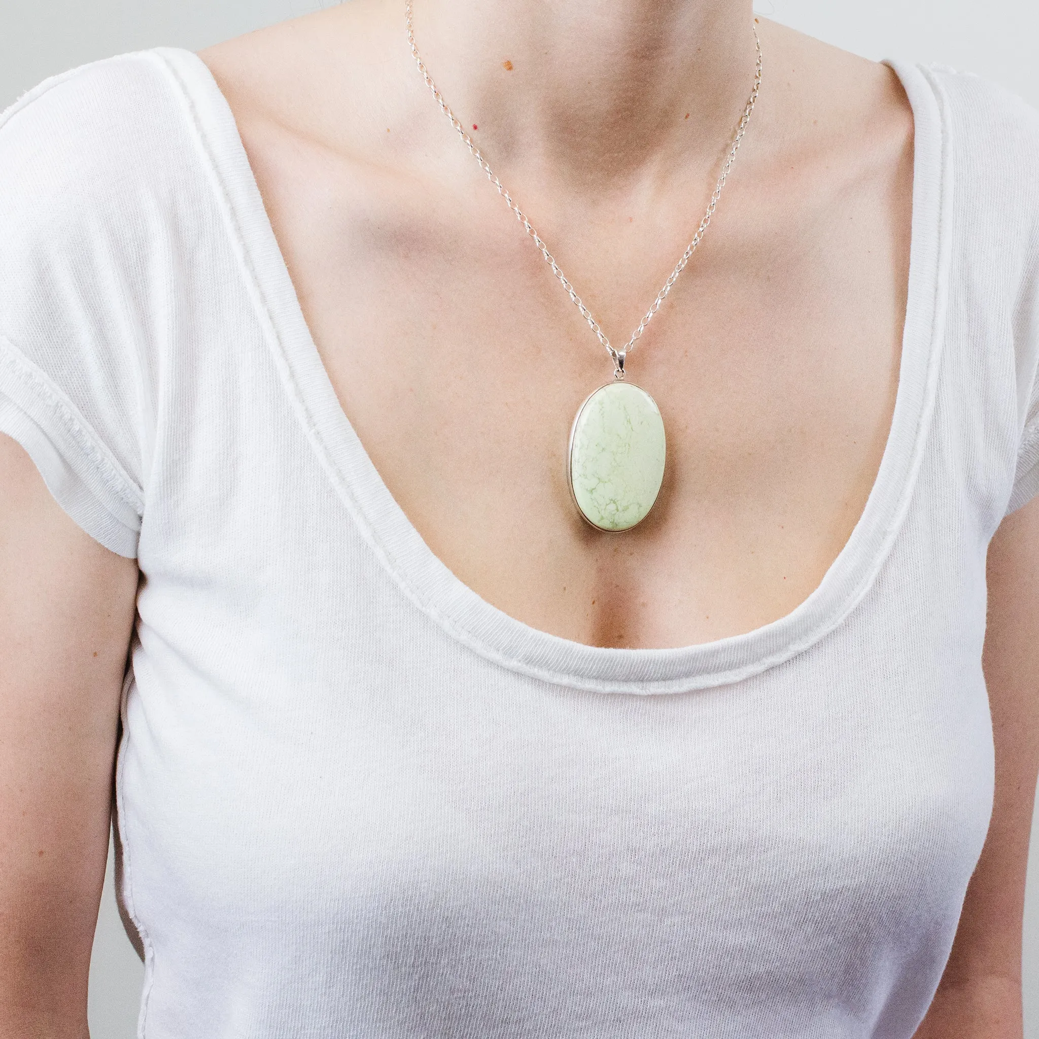 Lemon Chrysoprase  Necklace