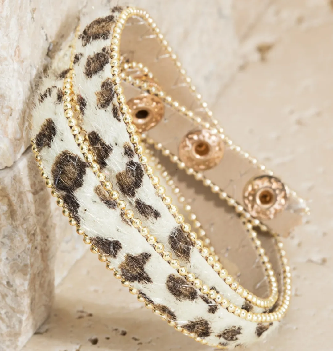 Leopard Wrap Bracelet