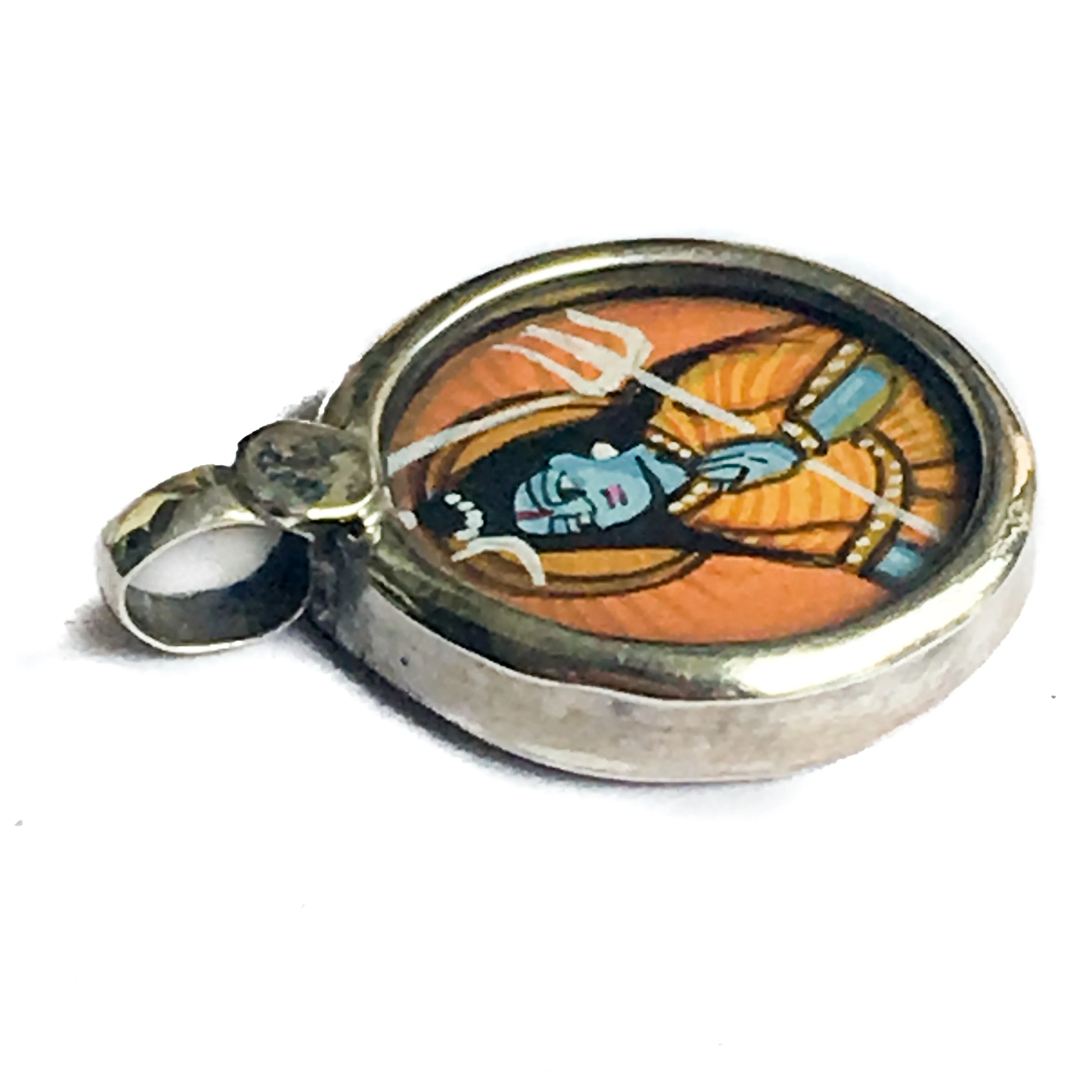 Miniature Painting of Shiva Charm