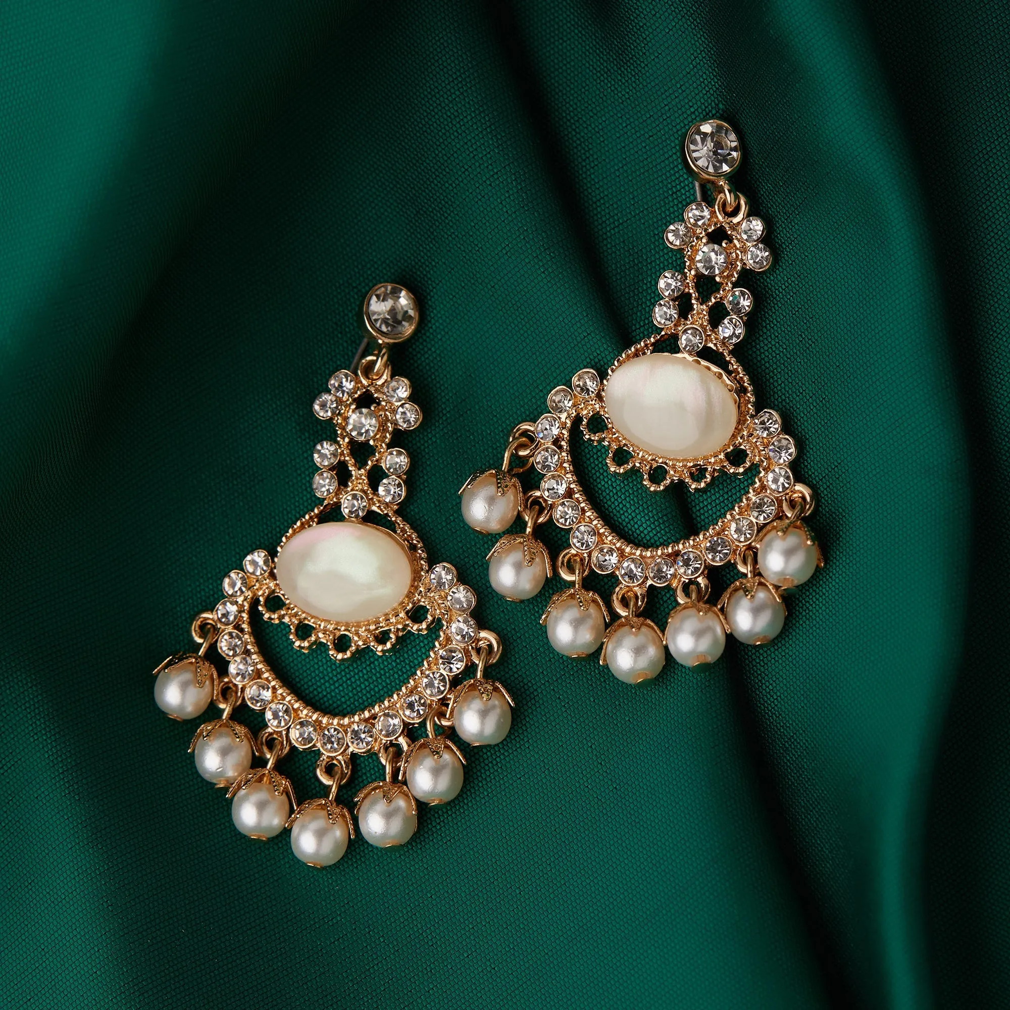 MOTHER OF PEARL SHORT DROP EARRINGS