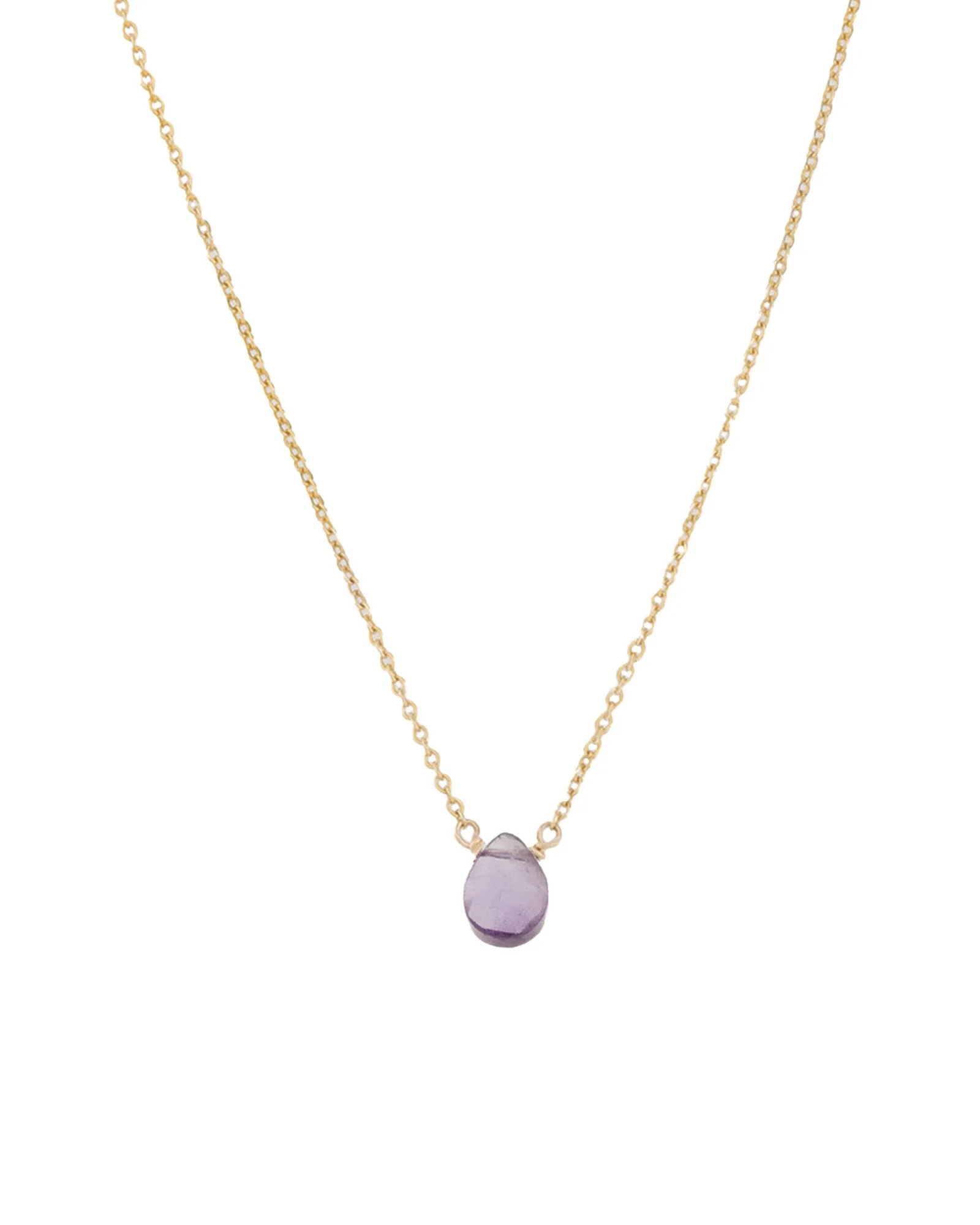 Pear Stone Cable Necklace