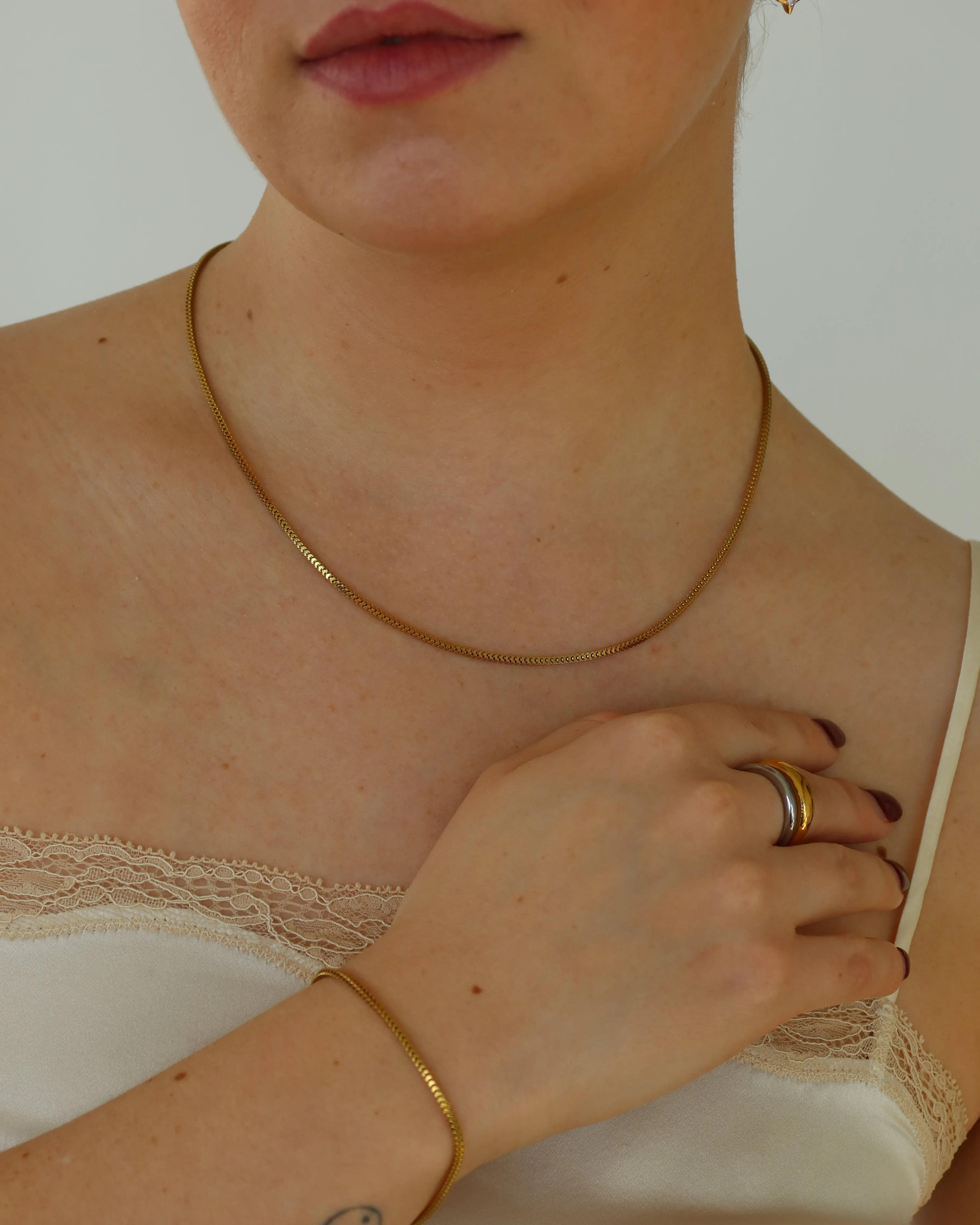 Square necklace - Shine