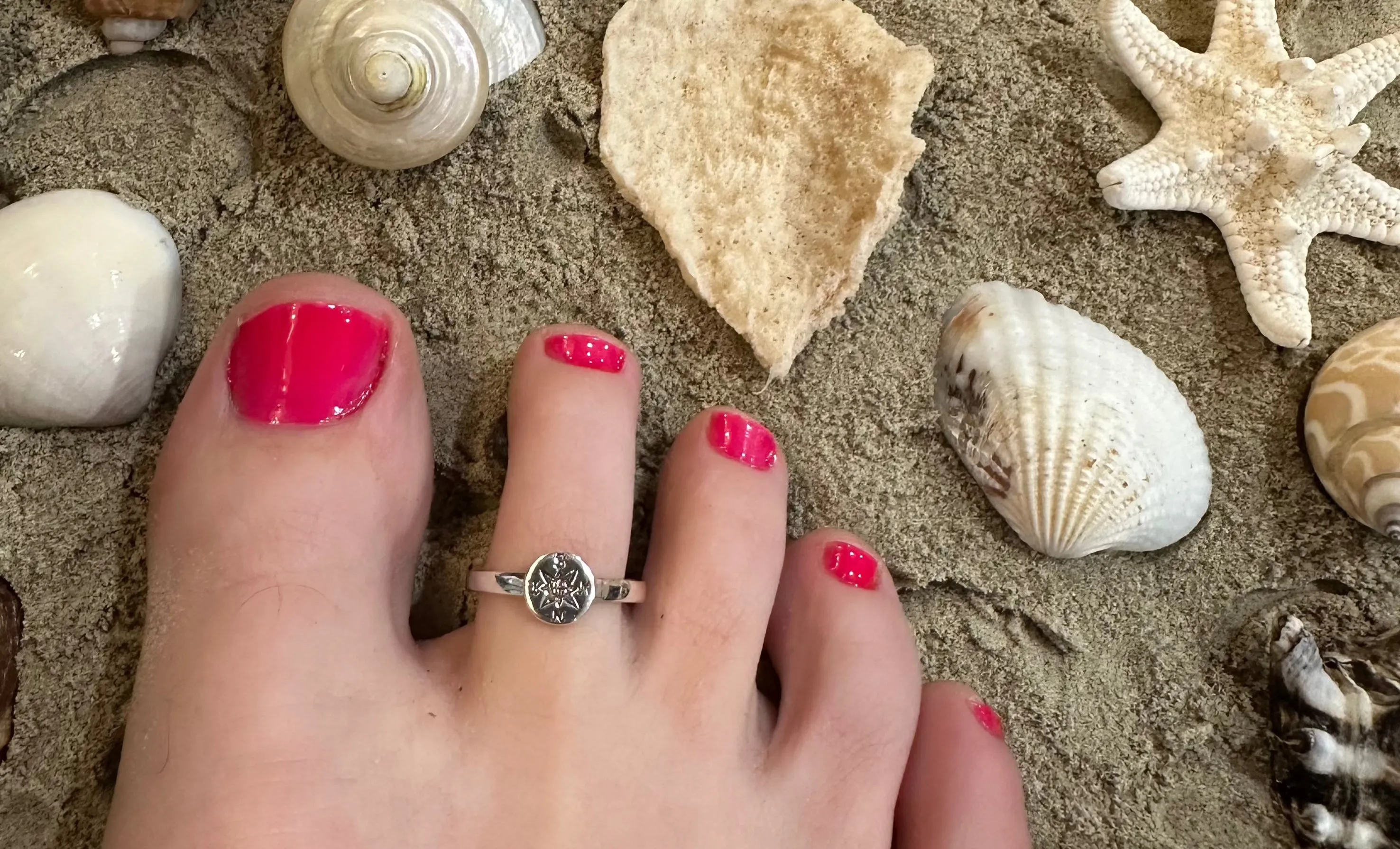 Sterling Silver Adjustable Toe Rings