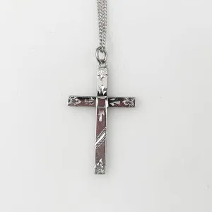 Sterling Silver Cross Necklace by Ann Gale Vintage