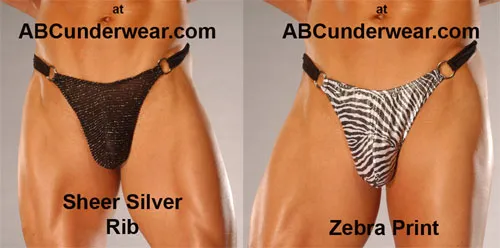 Stylish Men's Thong Featuring Side Rings
