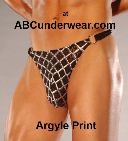 Stylish Men's Thong Featuring Side Rings