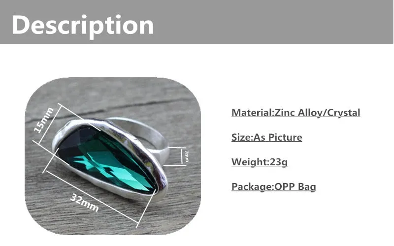 TEEK - Idolized Irregular Crystal Ring