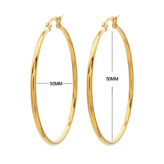 Trendy Large Hoop Earrings