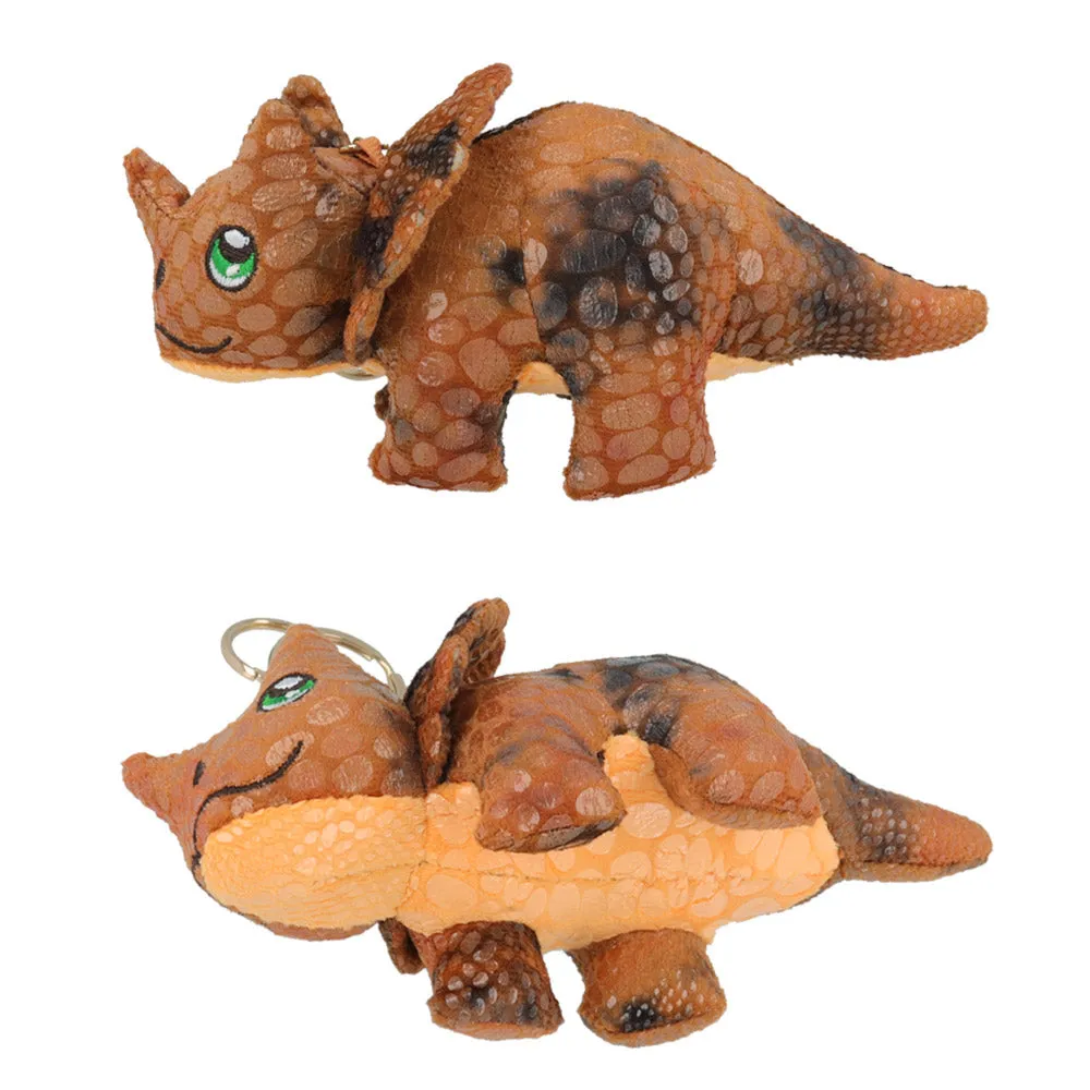 Triceratops Plush Keychain