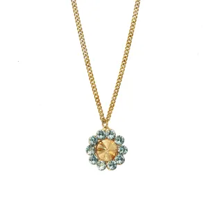 Twiggy Necklace in Aqua and Champagne - TOVA